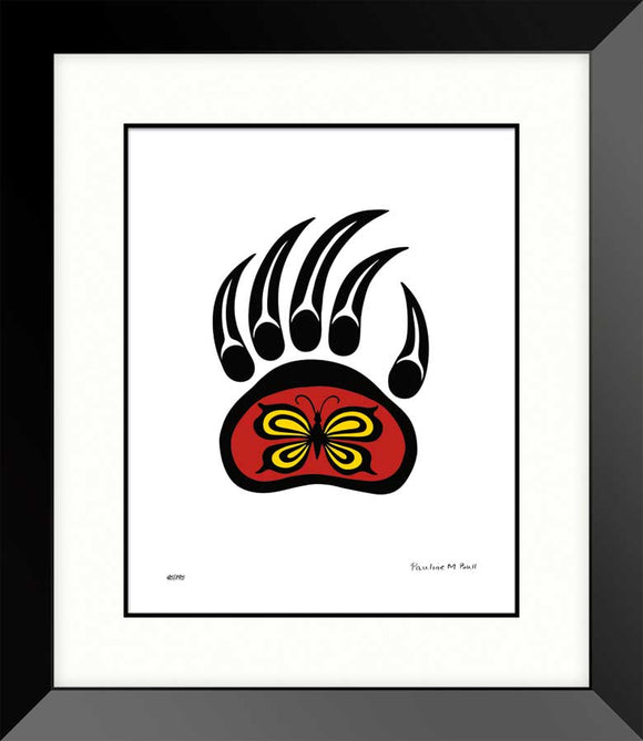 Bear Paw & Butterfly Framed Limited Edition
