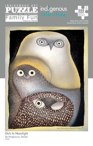 Owls in Moonlight 500 piece Puzzle