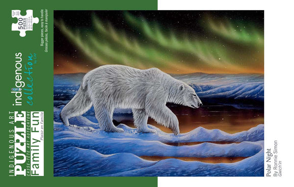 Polar Night 500 piece puzzle by artist Ronnie Simon