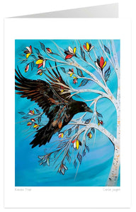 Raven Tree - 9" x 6" Art Card