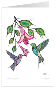 Cree Hummingbirds - 9" x 6" Art Card
