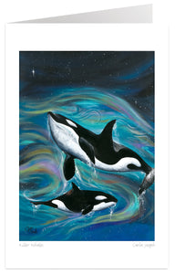 Killer Whales - 9" x 6" Art Card