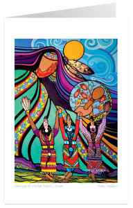 Dancing to Mother Earth's Drum - 9" x 6" Art Card