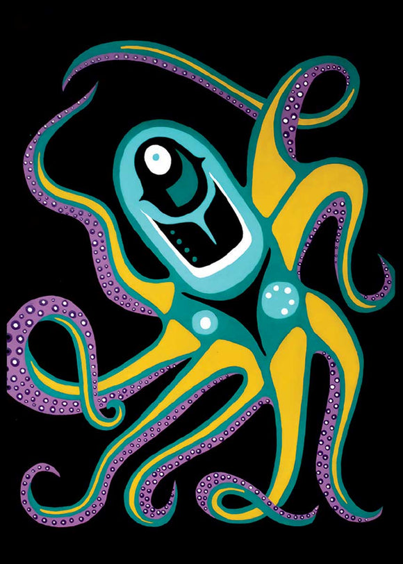 Moonlight Octopus Magnet
