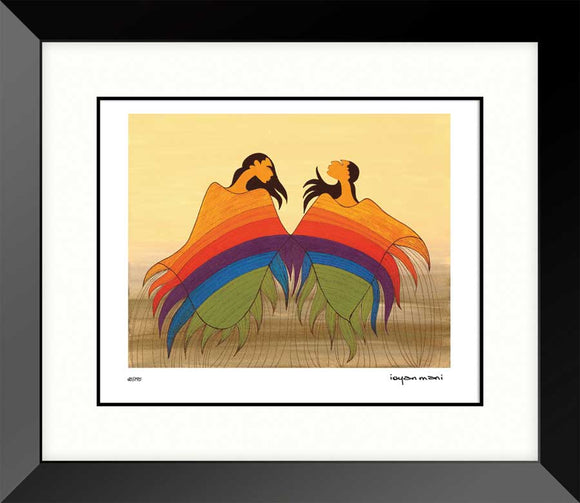 People of the Rainbow framed limited edition by Maxine Noel