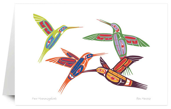 Four Hummingbirds - 9