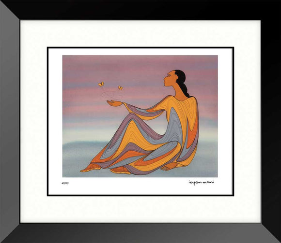 Courtship Flight framed limited edition by Maxine Noel