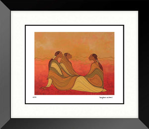 Family framed limited edition by Maxine Noel