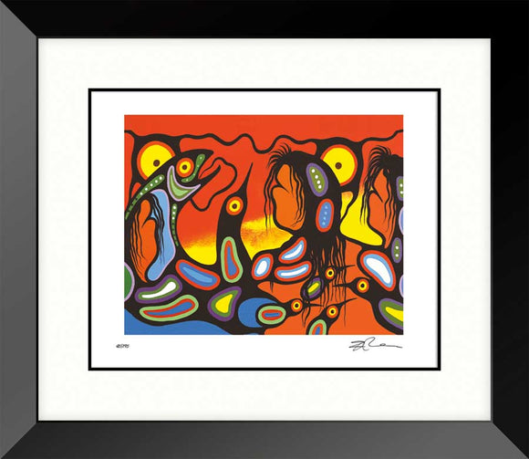 Giving Thanks framed limited edition by Frank Polson