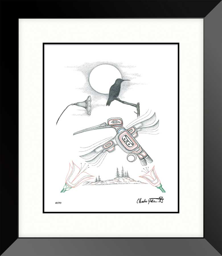 Hummingbird Framed Limited Edition – Indigenous Collection