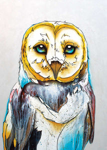 magnet Barn Owl by Miqaela Jones