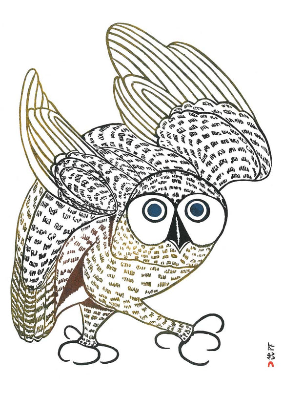 magnet Summer Owl by Kananginak Pootoogook