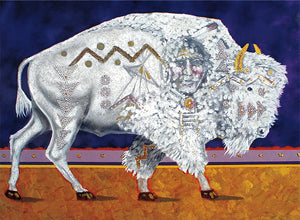 magnet White Buffalo by John Balloue