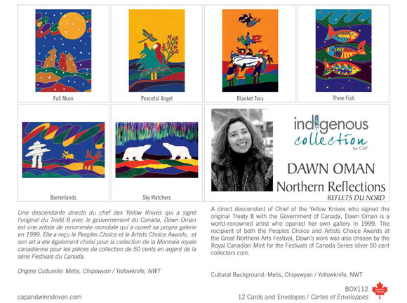 Dawn Oman Northern Reflections Boxed Note Cards – Indigenous Collection