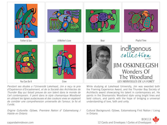 Jim Oskineegish Wonders of the Woodland Boxed Note Cards