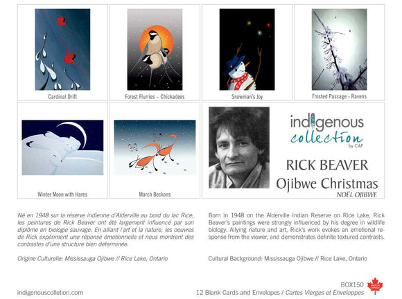 Rick Beaver Ojibway Christmas Boxed Note Cards