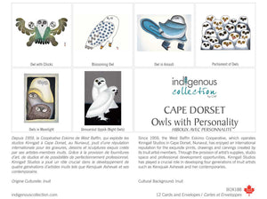 Cape Dorset Owls with Personality Boxed Note Cards