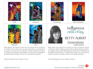 Generations boxed card sets by artist Betty Albert