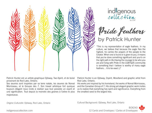 Pride Feathers boxed card set by artist Patrick Hunter