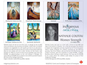 Women Strength/La Force des Femmes boxed note cards by artist Nathalie Coutou