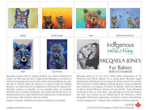 Fur Babies boxed note cards by artist Micqaela Jones
