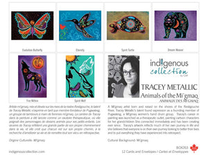 Tracey Metallic Animals of the Mi'gmaq Boxed Note Cards