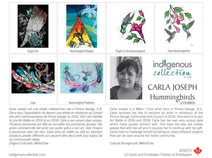 Hummingbirds boxed card set by artist Carla Joseph