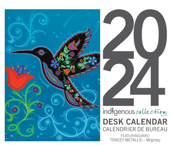 2024 desk calendar by artist Tracey Metallic