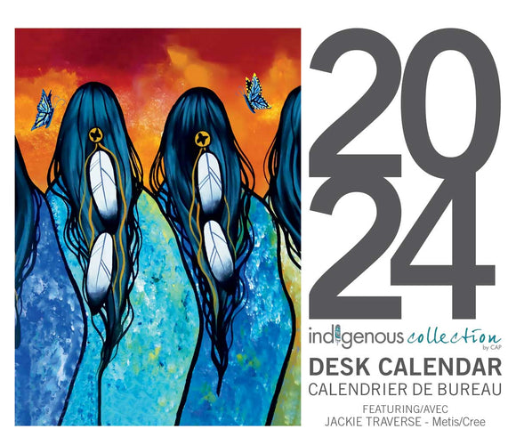 2024 desk calendar by artist Jackie Traverse