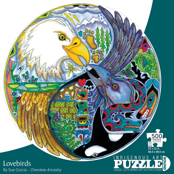 puzzle Lovebirds by Sue Coccia