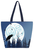 Raven Moon tote bag by artist Mark Preston