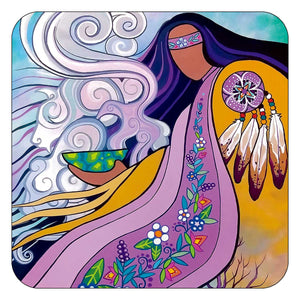 Spirit Guides coasters by artist Pam Cailloux