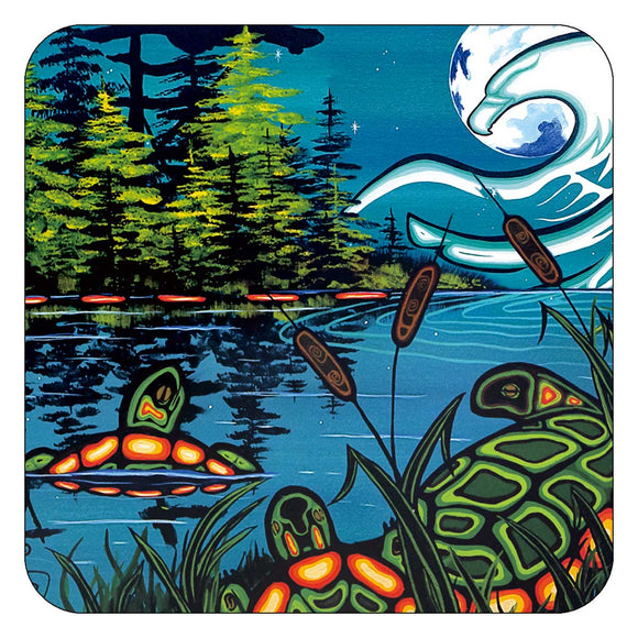 Tranquility coasters by artist William Monague