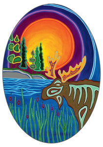 Spirit of the Mooz sticker by artist Patrick Hunter