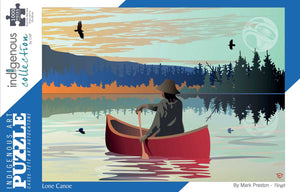 puzzle Lone Canoe by Mark Preston