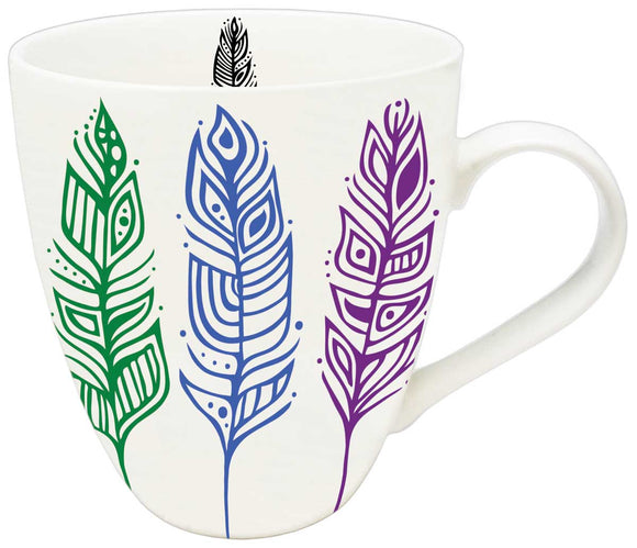Pride Feathers mug by Patrick Hunter