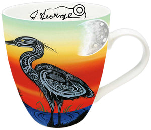 Crane Clan mug by artist Jeffrey Red George