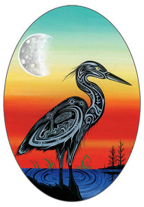 Crane Clan sticker by artist Jeffrey Red George