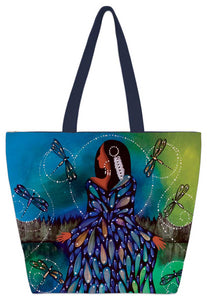 Transformation 2 tote bag by artist Betty Albert