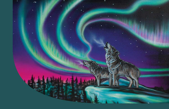 Sky Dance - Wolf Song signature notebook by artist Amy Keller-Rempp