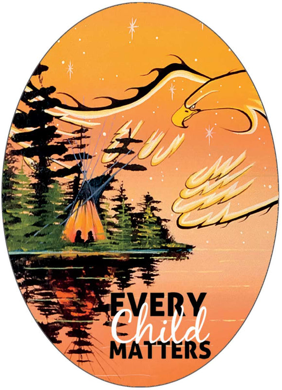 Eagle Protector sticker by artist William Monague
