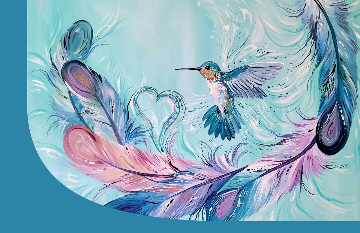 Hummingbird Feathers Lined Signature Notebook – Indigenous Collection