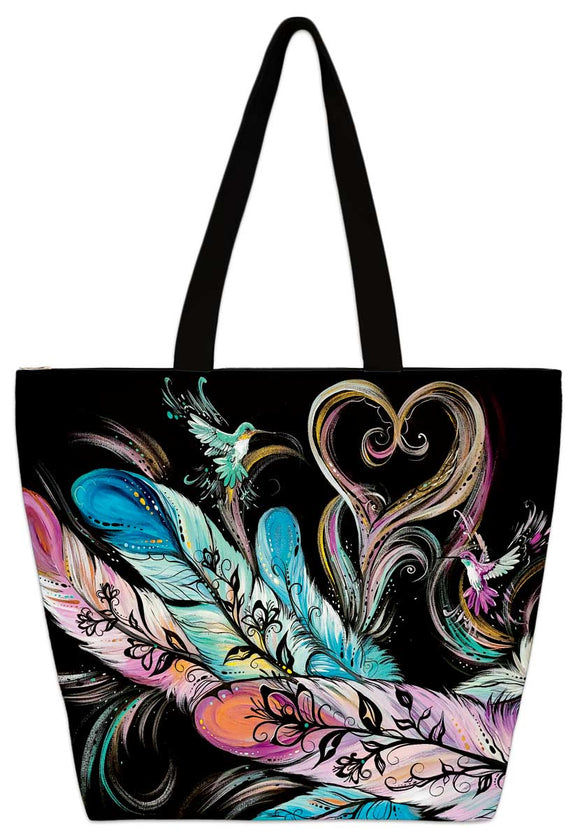 Love tote bag by artist Carla Joseph