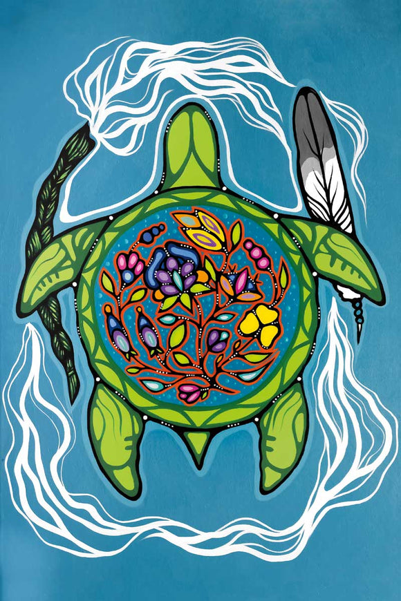 Prayers for Turtle Island magnet by artist Jackie Traverse