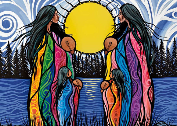 Mother Daughter Water Song magnet by artist Jackie Traverse