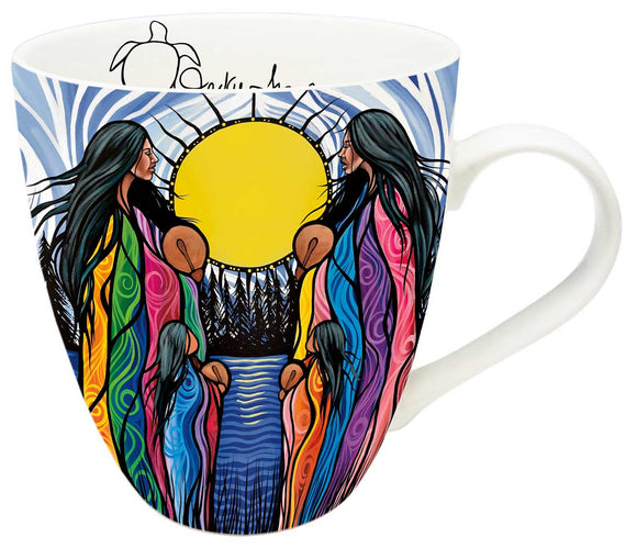 Mother Daughter Water song mug by artist Jackie Traverse