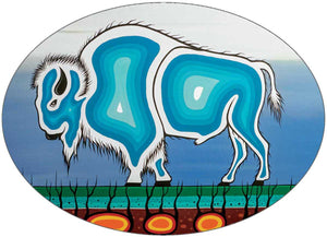 Buffalo Spirit sticker by artist Jeffrey Red George