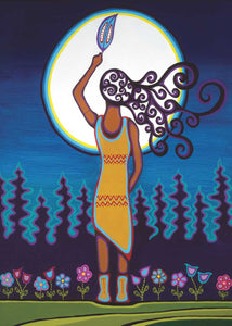 Woman and Grandmother Moon Magnet
