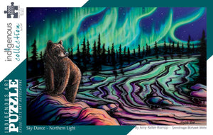 Sky Dance - Northern Lights 1000 piece puzzle by artist Amy Keller-Rempp