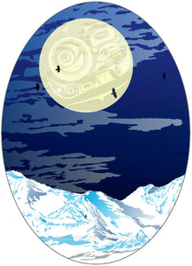 Mountain View sticker by artist Mark Preston